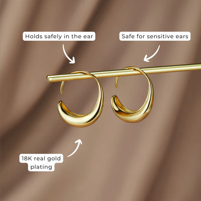 Drop Hoop Earrings