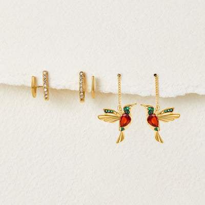Charming Hummingbird Earrings