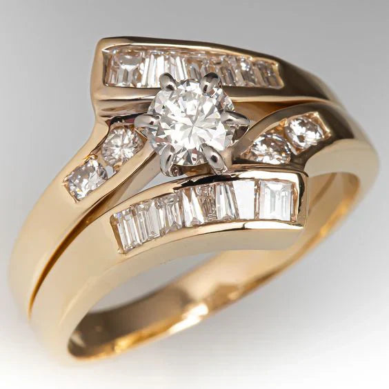 Diana Vintage Gold Unique Ring
