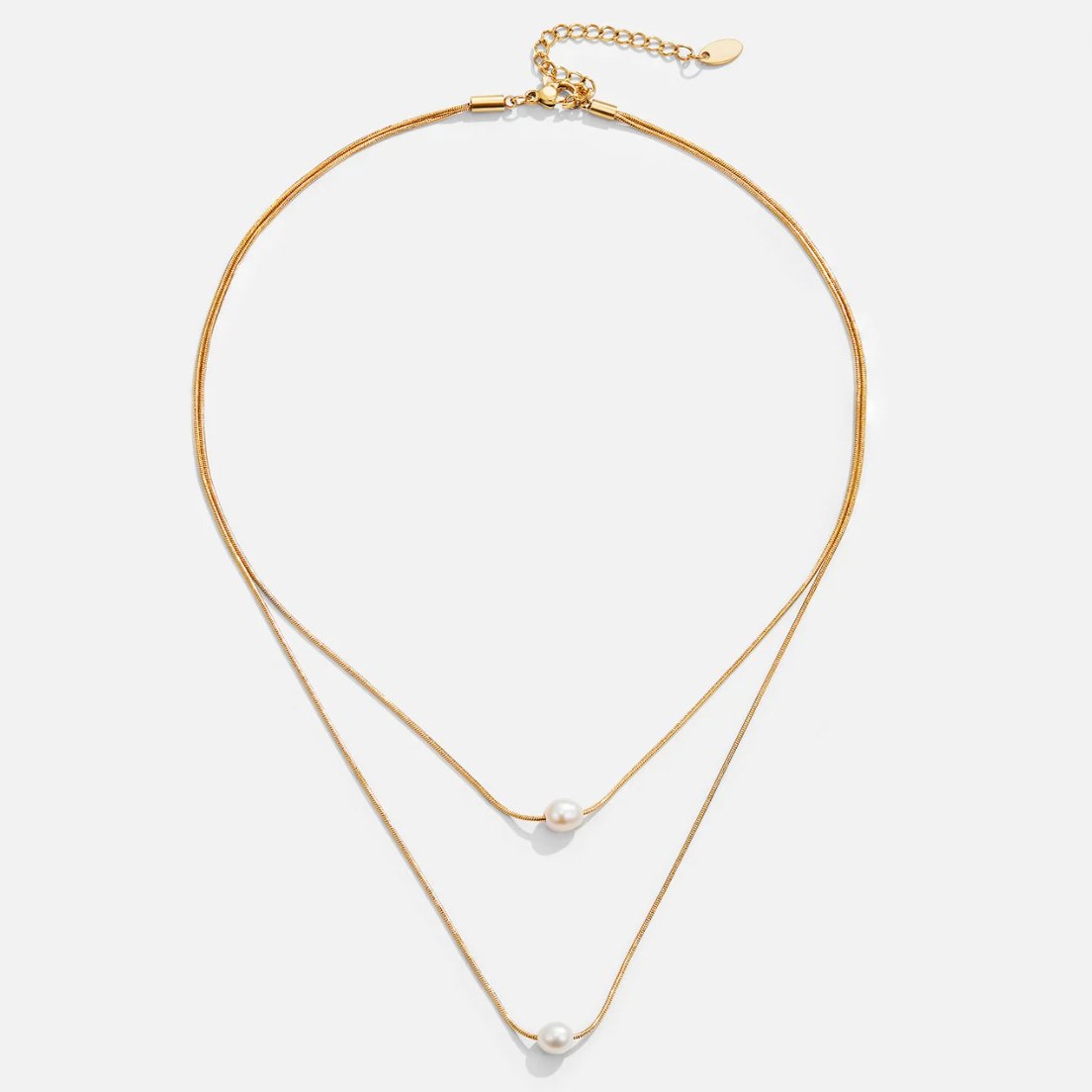 Layered Necklace with Freshwater Pearls