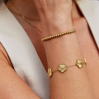 Nila Pearl Bracelet in Gold
