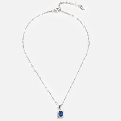 Ocean Blue Pendant Silver Chain