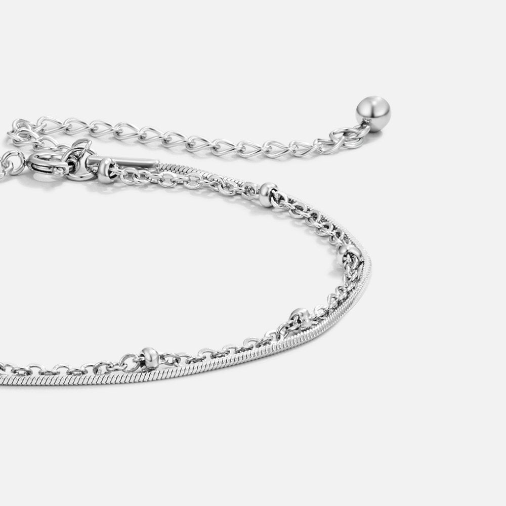 Pia Silver Layers Bracelet
