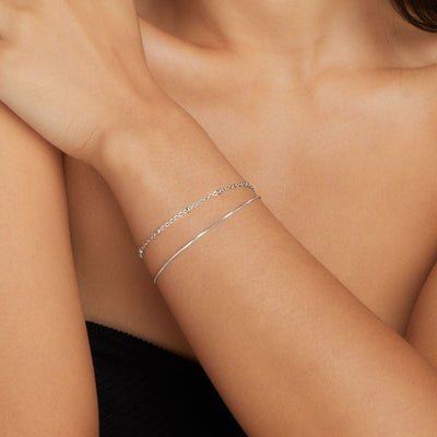 Pia Silver Layers Bracelet