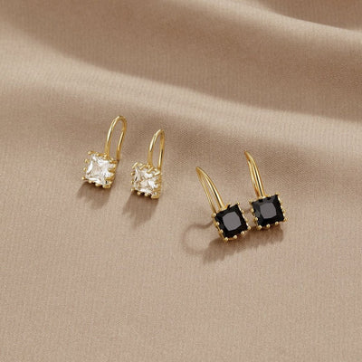 Dark Crystal Drop Earrings