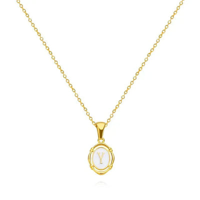 Classy Gold Letter Necklace
