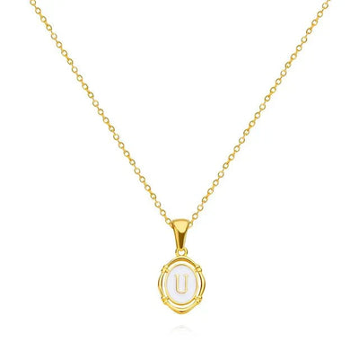Classy Gold Letter Necklace