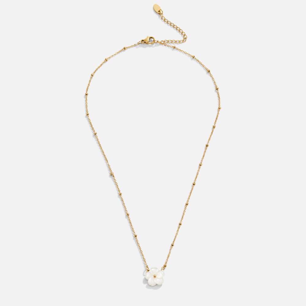 White Floral Blossom Necklace