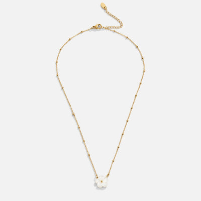 White Floral Blossom Necklace